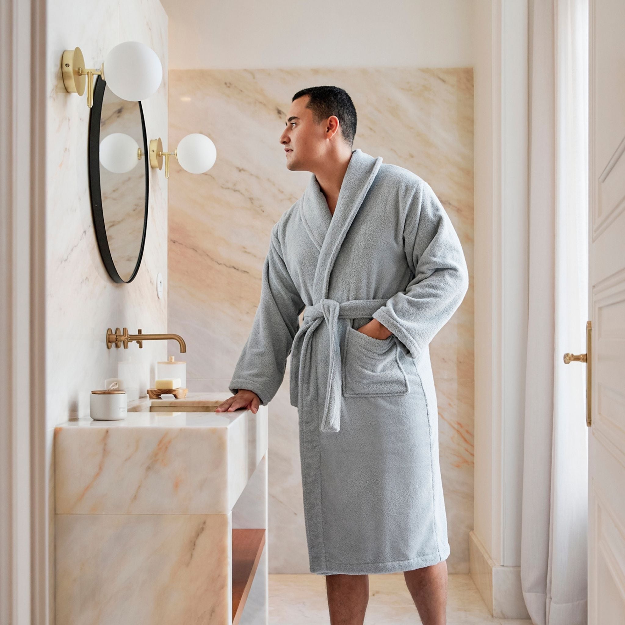 Silver grey bathrobe - Torres Novas