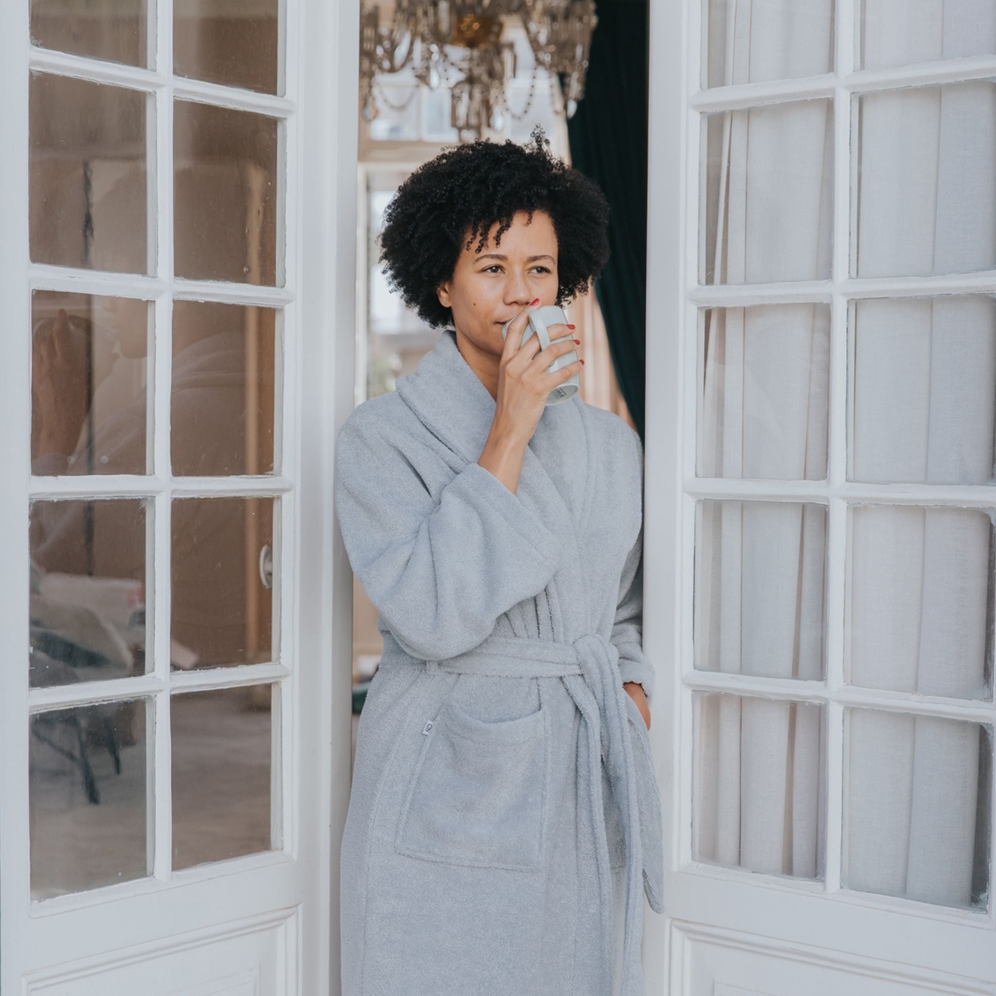 Silver grey bathrobe - Torres Novas