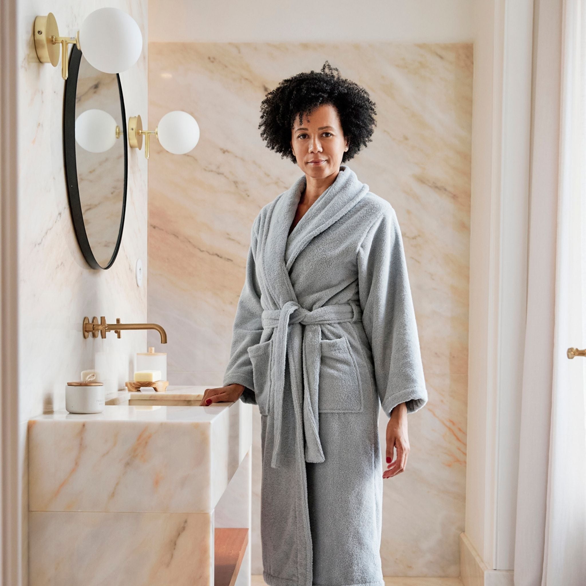 Silver grey bathrobe - Torres Novas