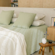 Khaki green Santa Luzia Waffle Bedspreads - Torres Novas