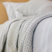 Silver grey Santa Luzia Waffle Bedspreads - Torres Novas
