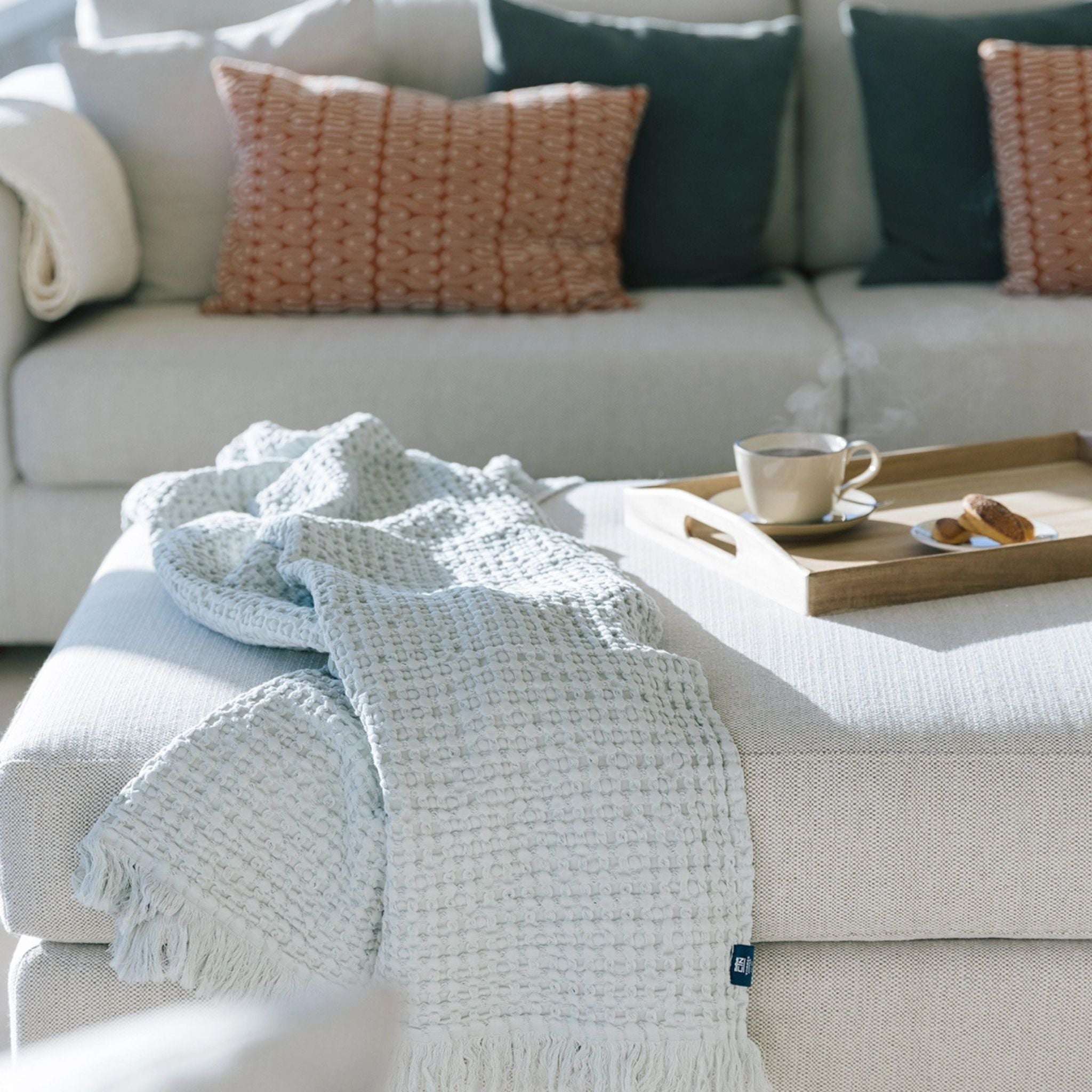 Silver grey Santa Luzia Waffle Bedspreads - Torres Novas