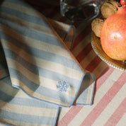 Servilletas con bordados navideños Barra