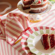 Servilletas con bordados navideños Barra