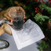 Ropa de mesa Mafra con bordado navideño