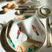 Ropa de mesa Mafra con bordado navideño