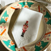 Ropa de mesa Mafra con bordado navideño