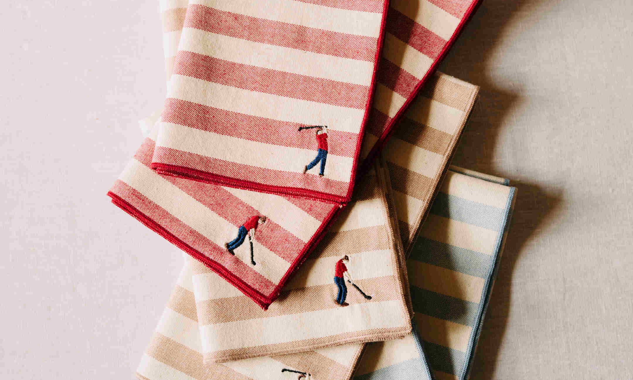 Table linen embroidery