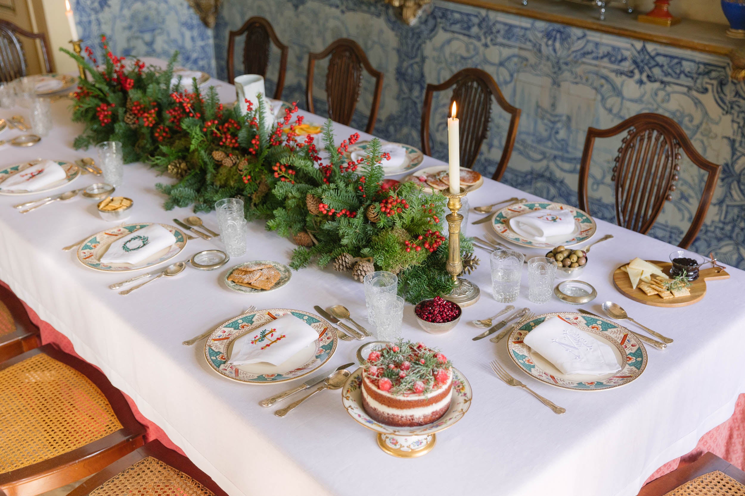 Roupa de Mesa Mafra com bordado personalizado