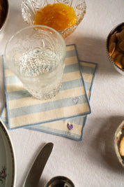 Barra Napkins with heart embroidery