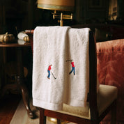 Luxus face towel & hand towel with retro sportsmen - Torres Novas