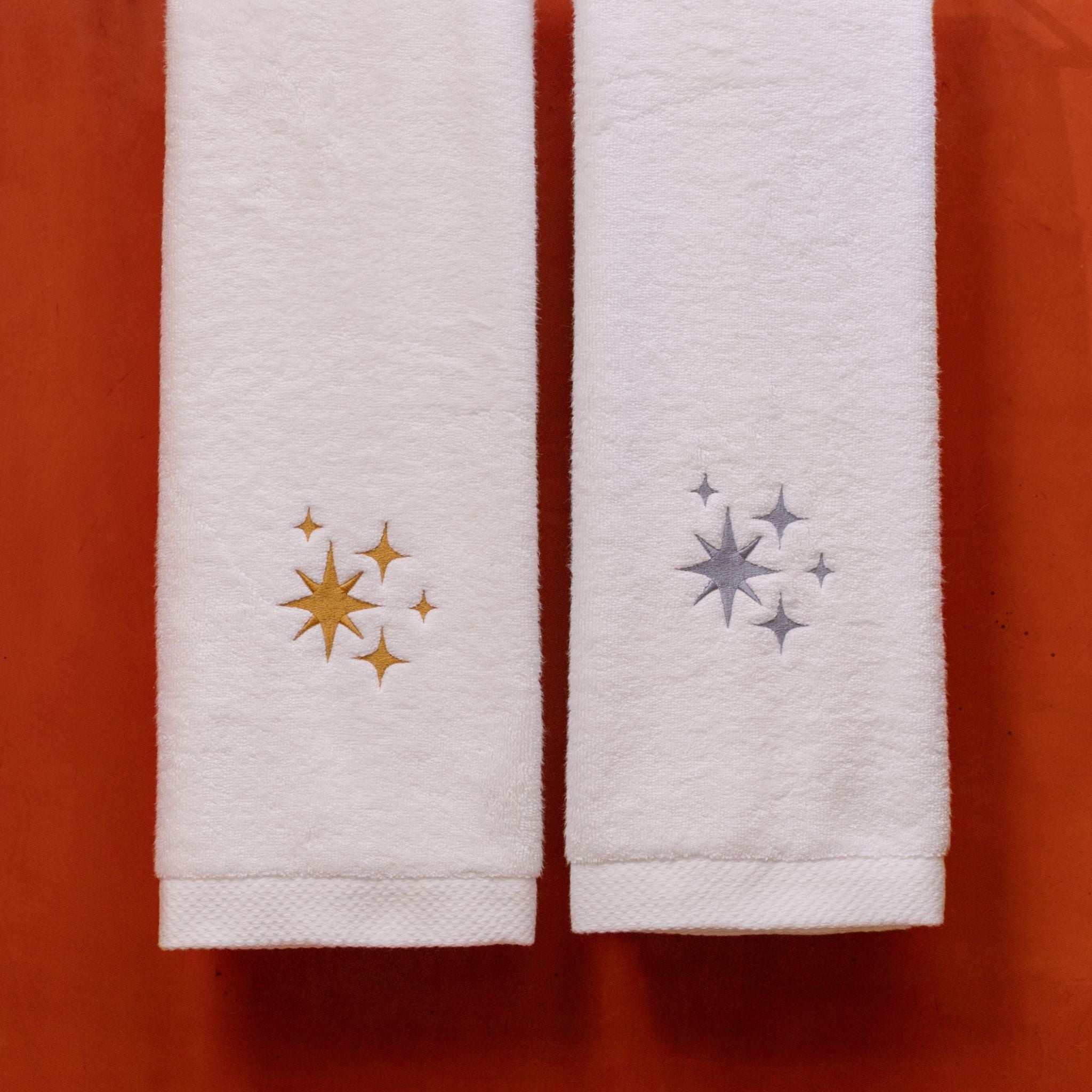 Christmas bath towels