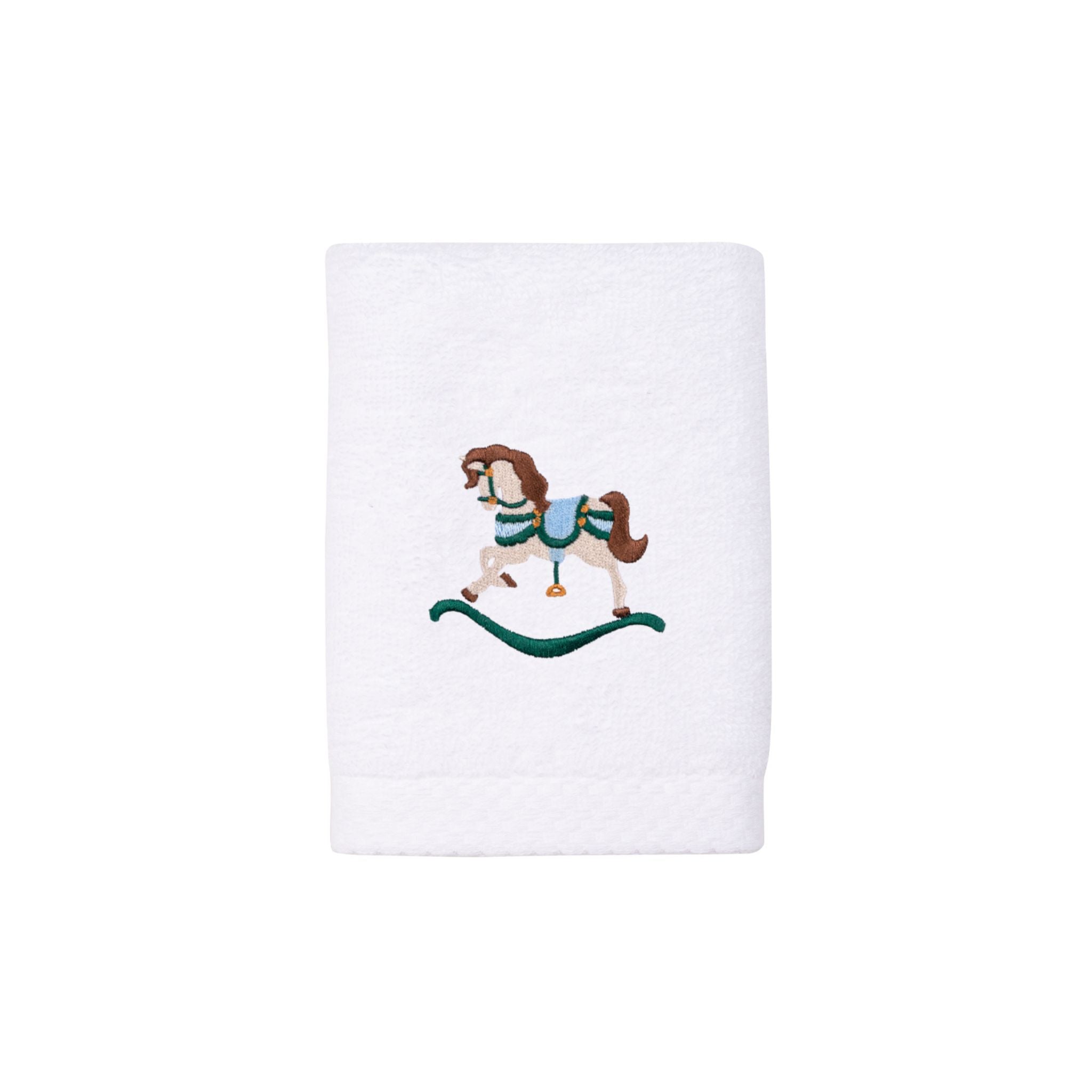 Face towel with horse embroidery - Torres Novas