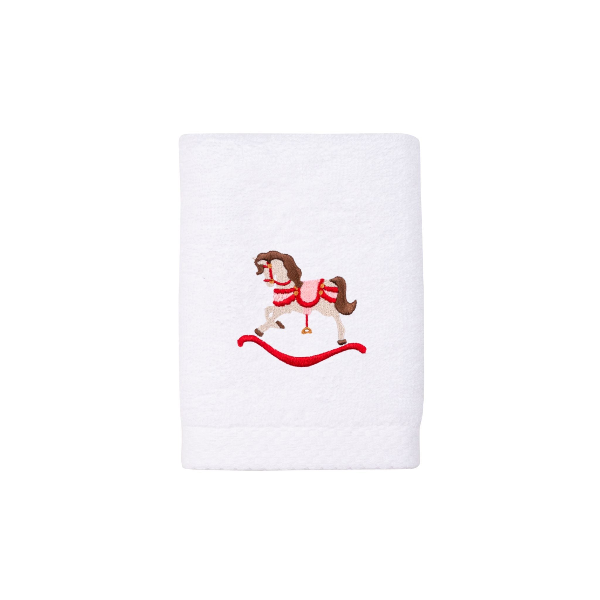 Face towel with horse embroidery - Torres Novas