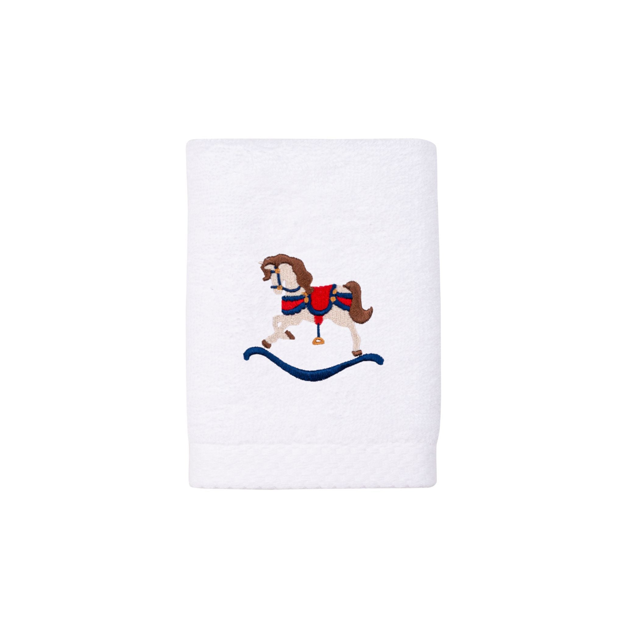 Face towel with horse embroidery - Torres Novas