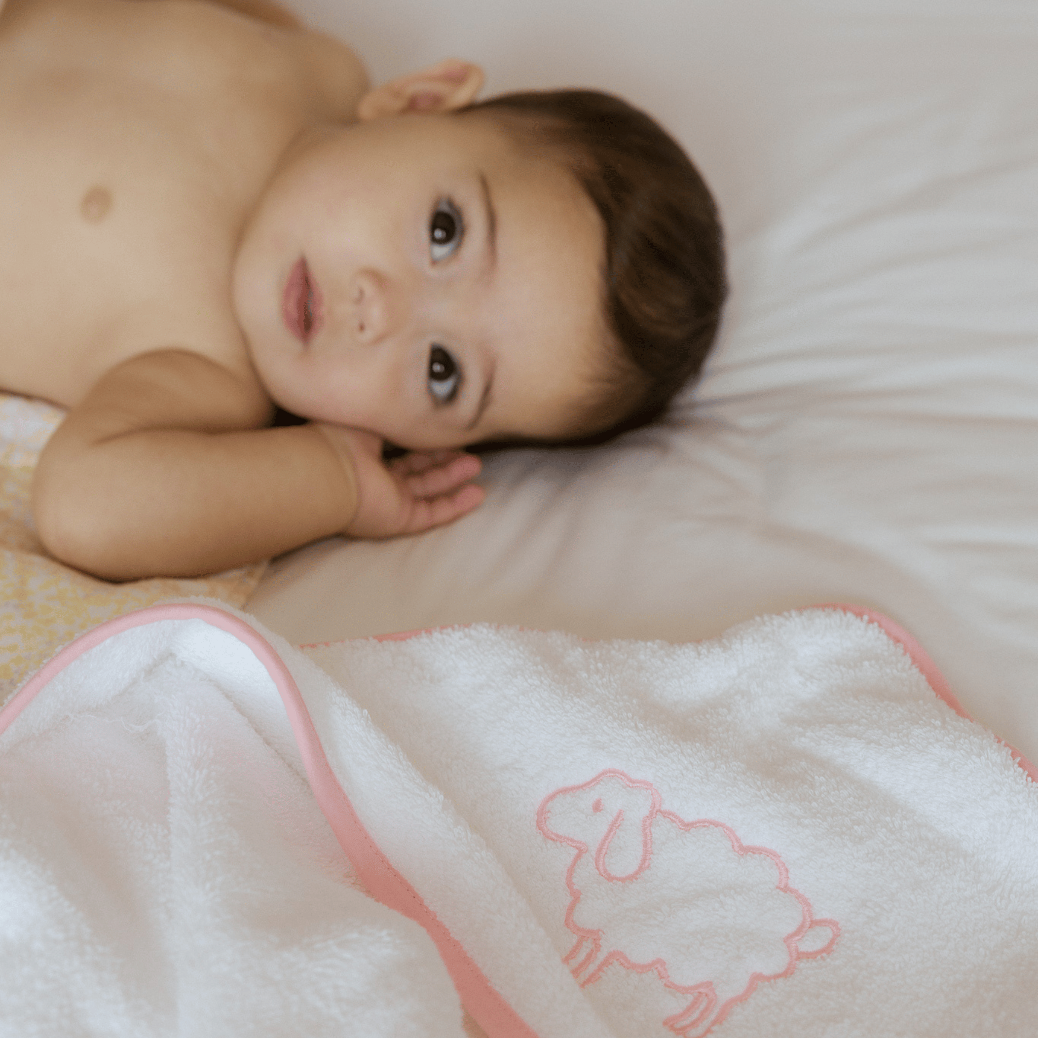 Baby towel Mira with embroidery