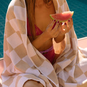 Beige chequered Gibalta