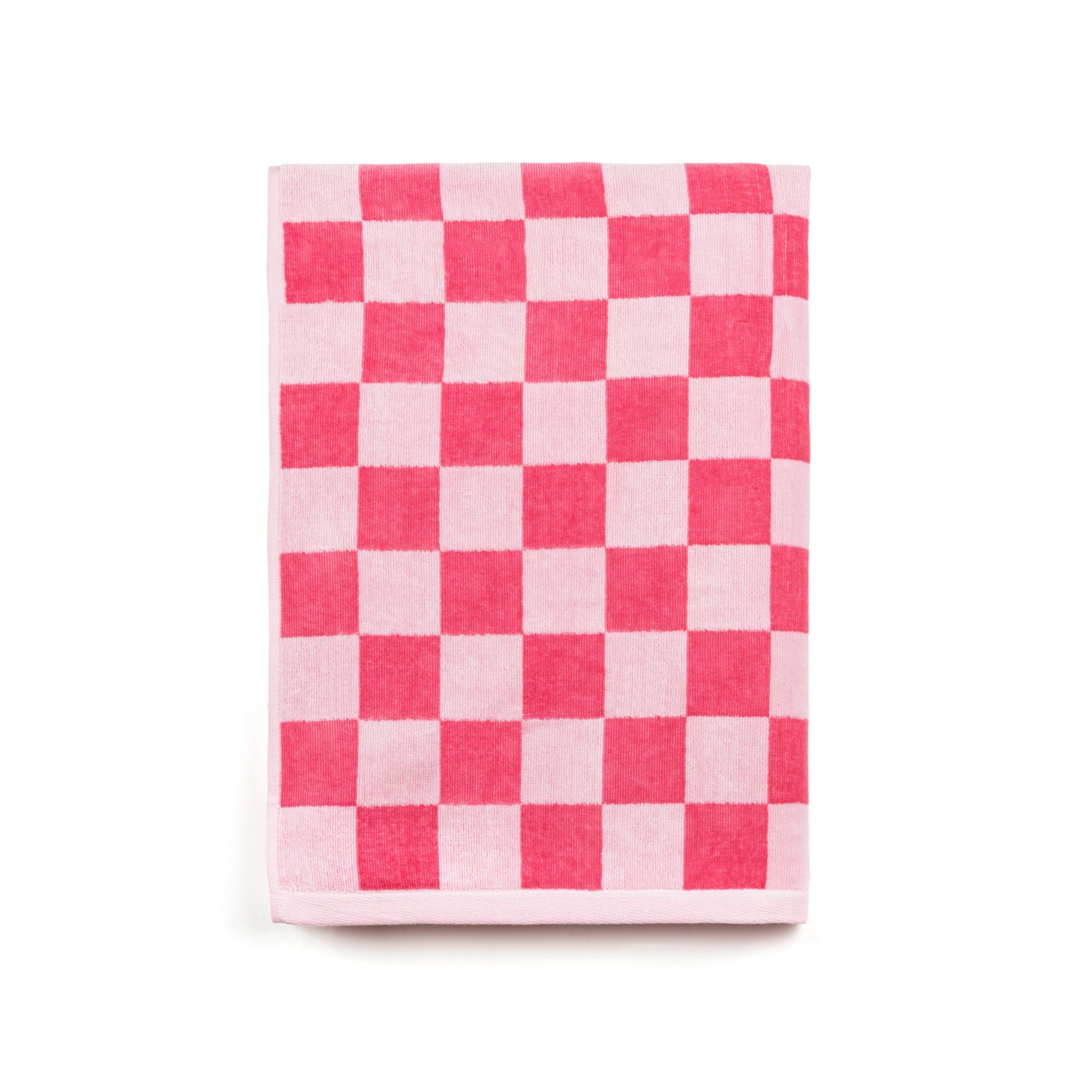 Meco à carreaux rose