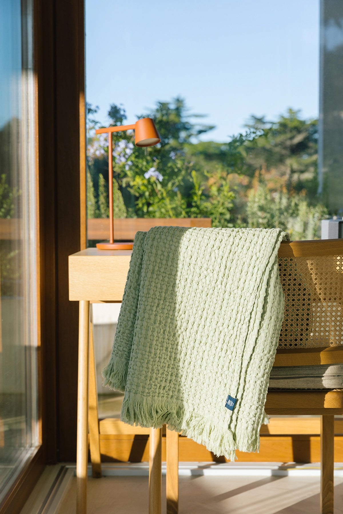 Khaki green Waffle Bedspreads