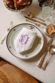 Mafra letter embroidery napkins (Pack of 2)