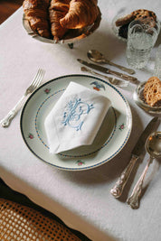 Mafra letter embroidery napkins (Pack of 2)