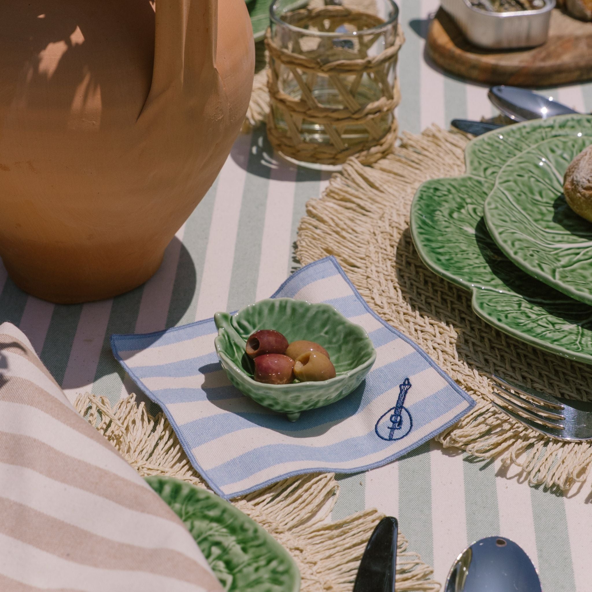 Serviettes Barra avec broderies du Portugal