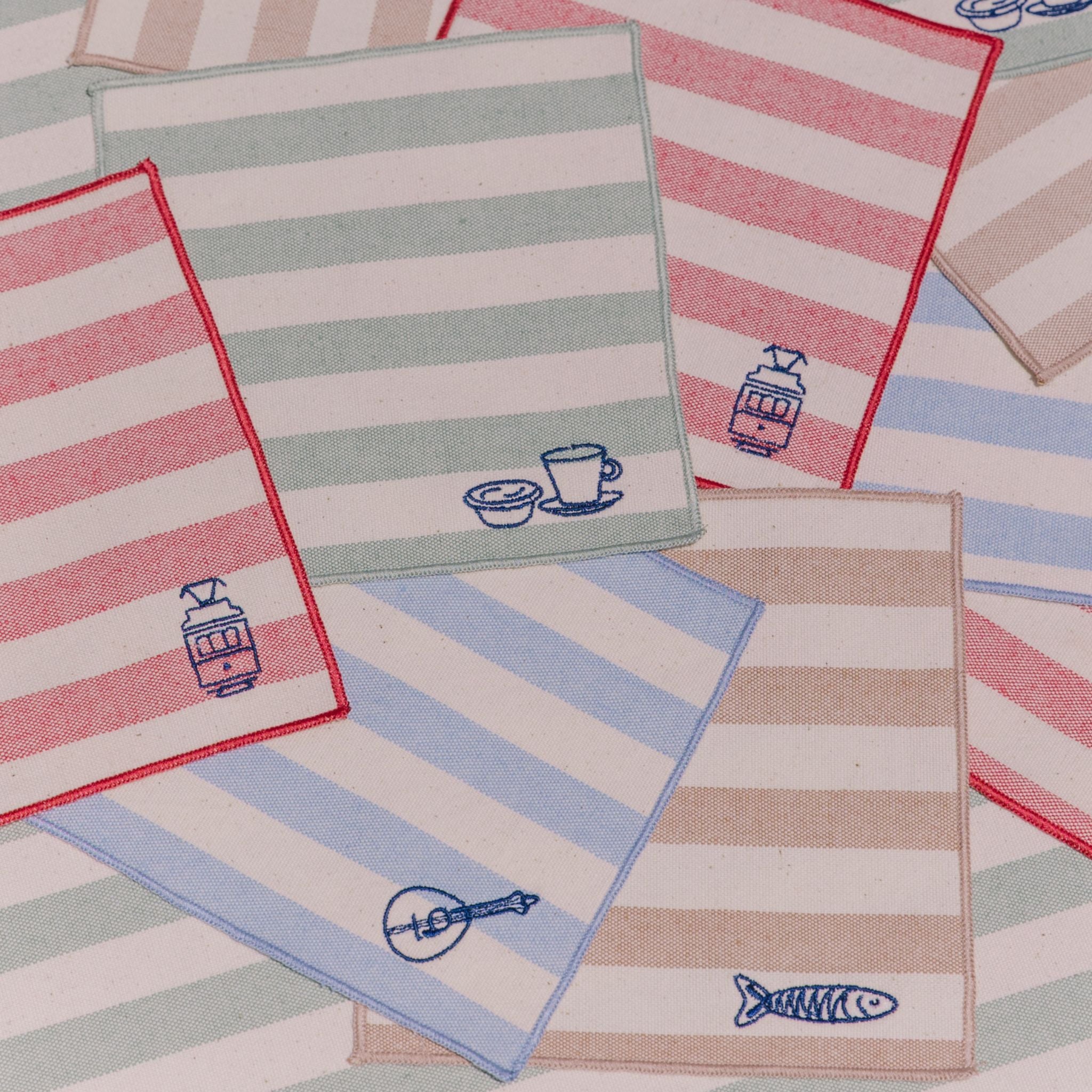 Serviettes Barra avec broderies du Portugal