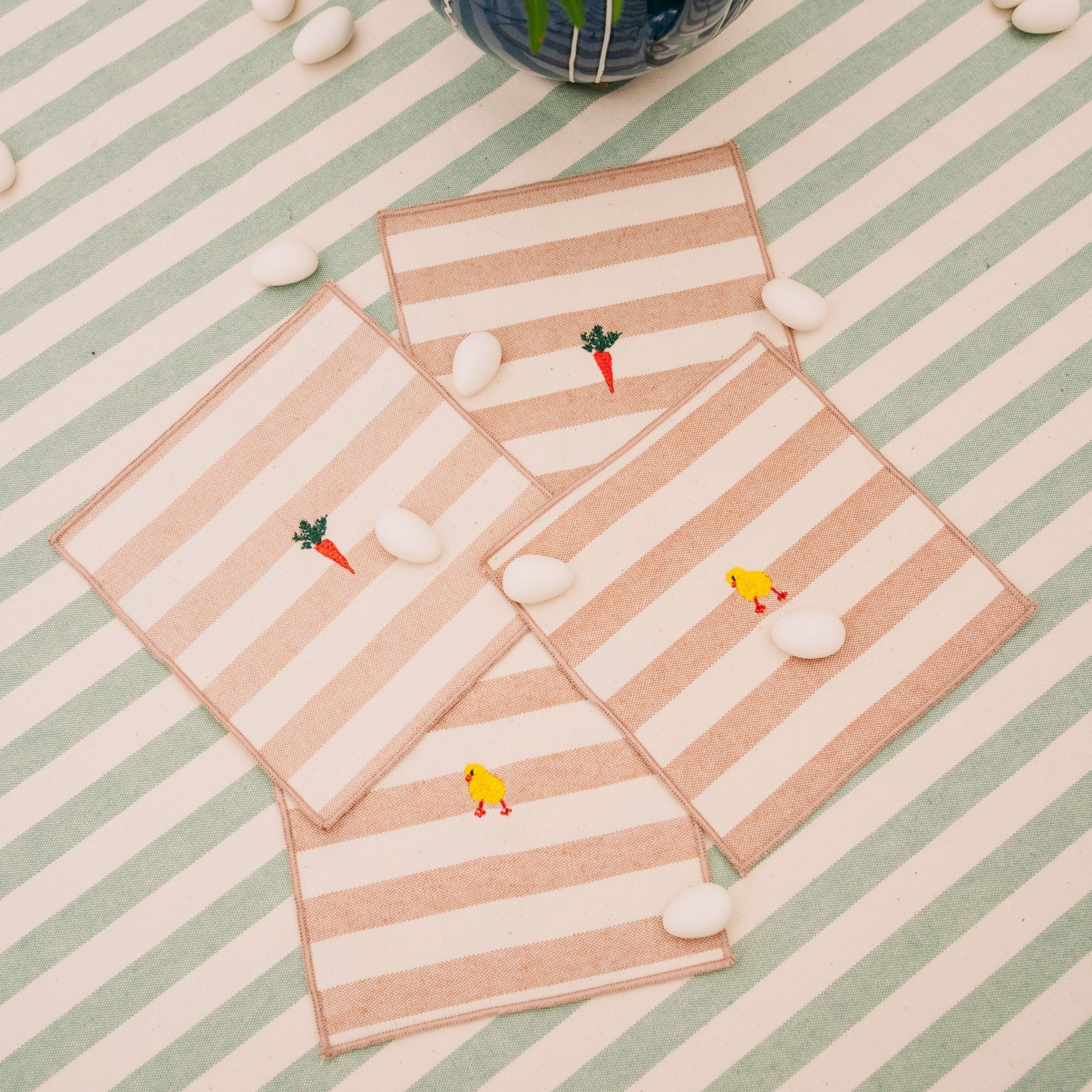 Serviettes Barra avec broderie de Pâques