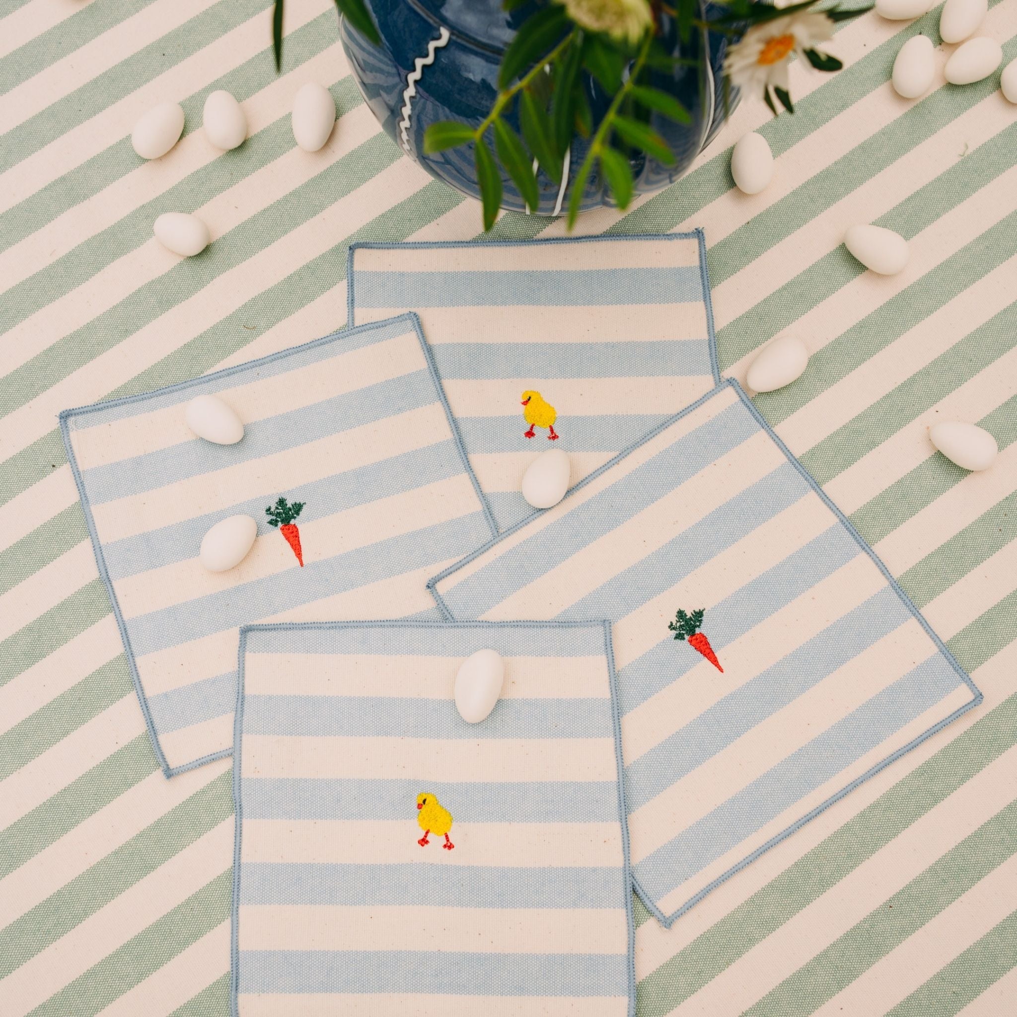 Serviettes Barra avec broderie de Pâques