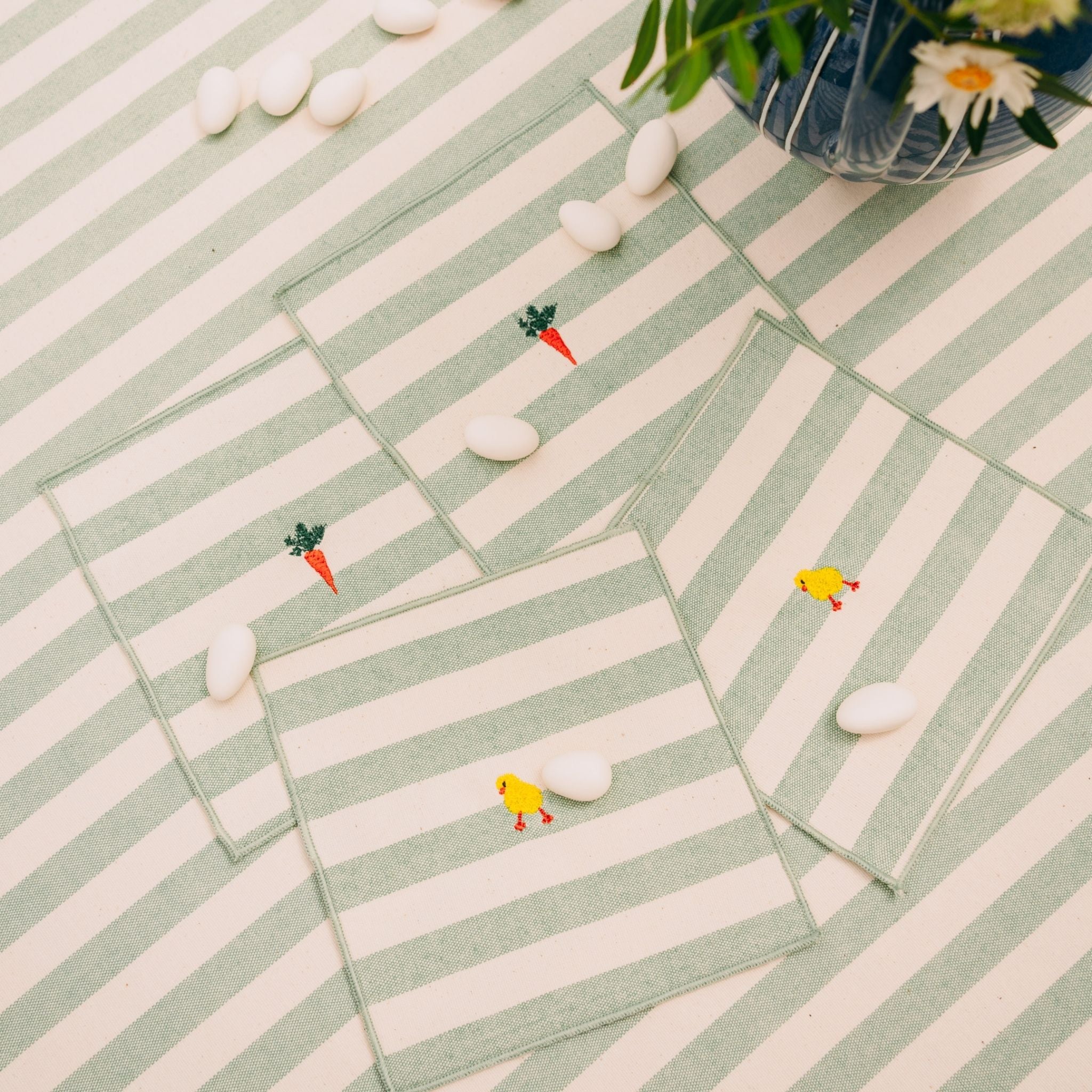 Serviettes Barra avec broderie de Pâques