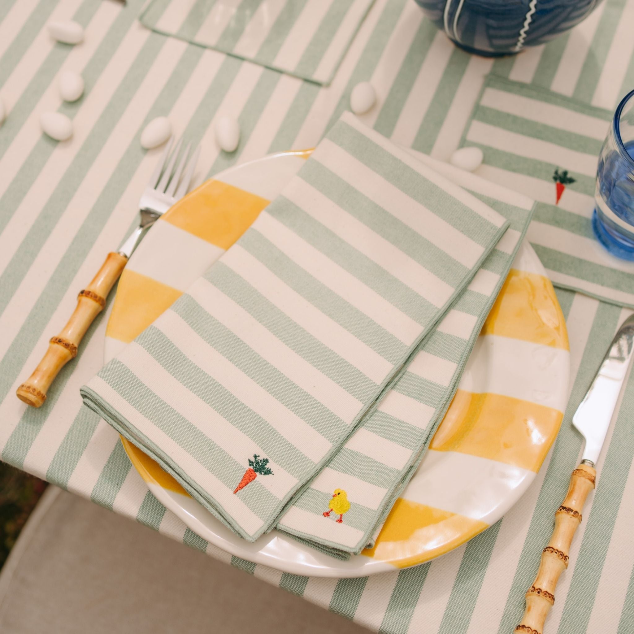 Serviettes Barra avec broderie de Pâques