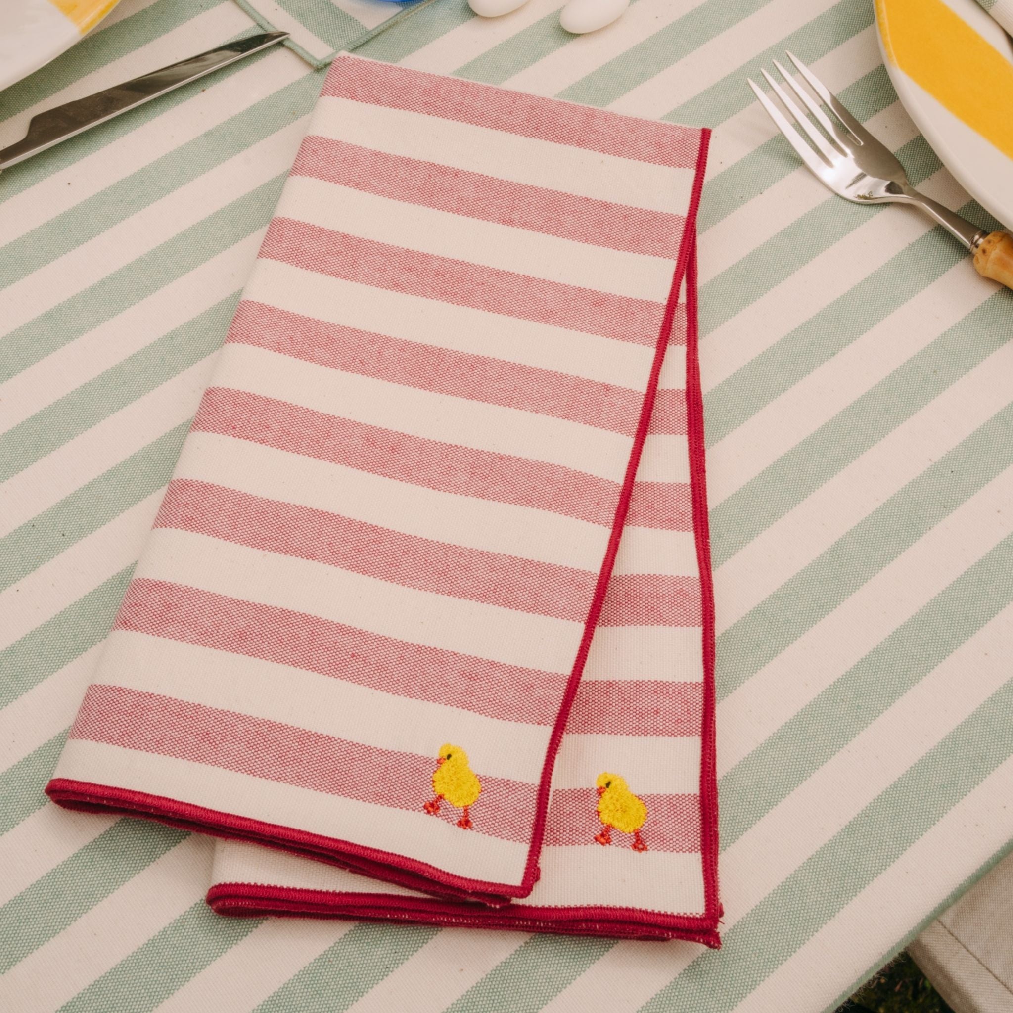 Serviettes Barra avec broderie de Pâques