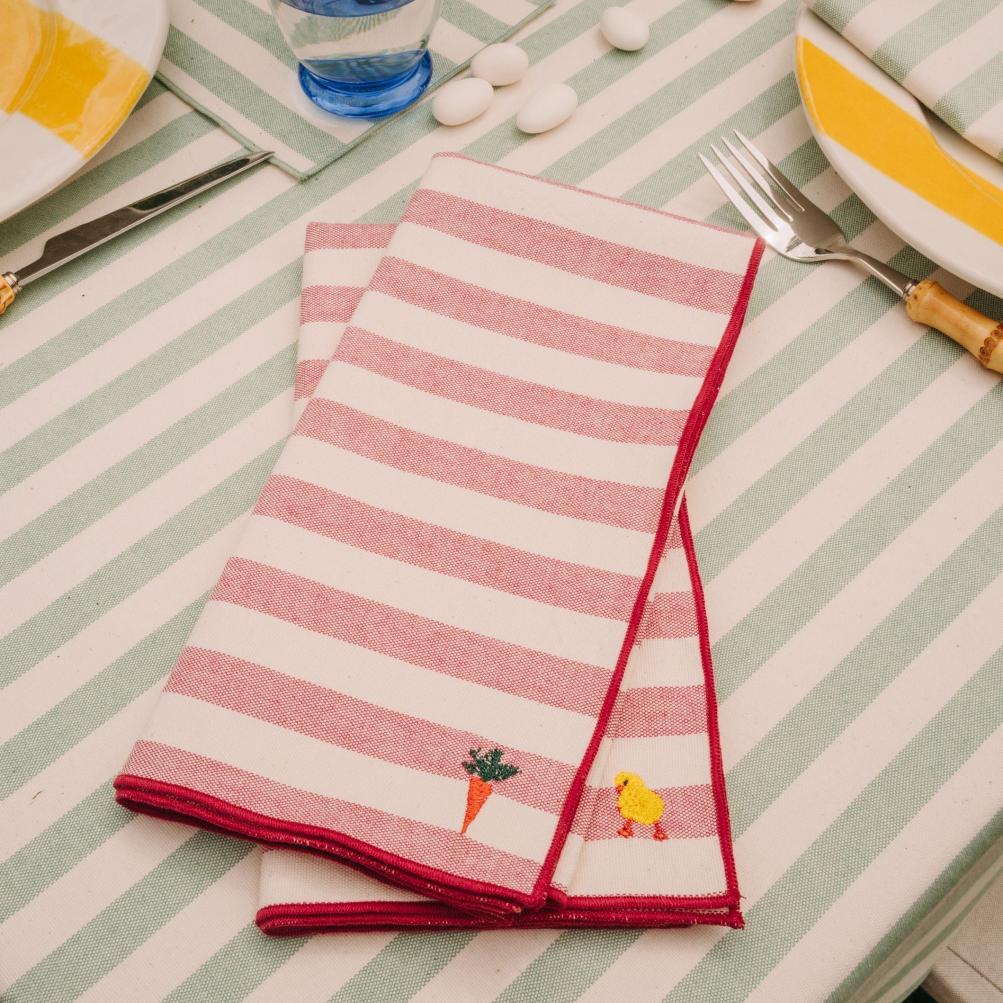 Serviettes Barra avec broderie de Pâques