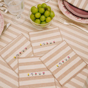 Serviettes Barra avec broderie de fleurs