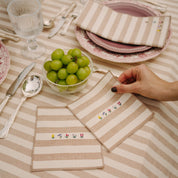 Serviettes Barra avec broderie de fleurs
