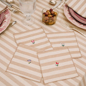 Serviettes Barra avec broderie de fleurs