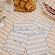 Serviettes Barra avec broderie de fleurs