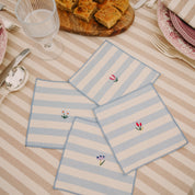 Serviettes Barra avec broderie de fleurs