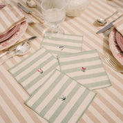 Serviettes Barra avec broderie de fleurs