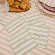 Serviettes Barra avec broderie de fleurs