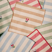 Serviettes Barra avec broderie de fleurs