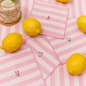 Serviettes Barra avec broderie de fleurs