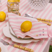 Serviettes Barra avec broderie de fleurs