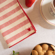 Serviettes Barra avec broderie en forme de cœur