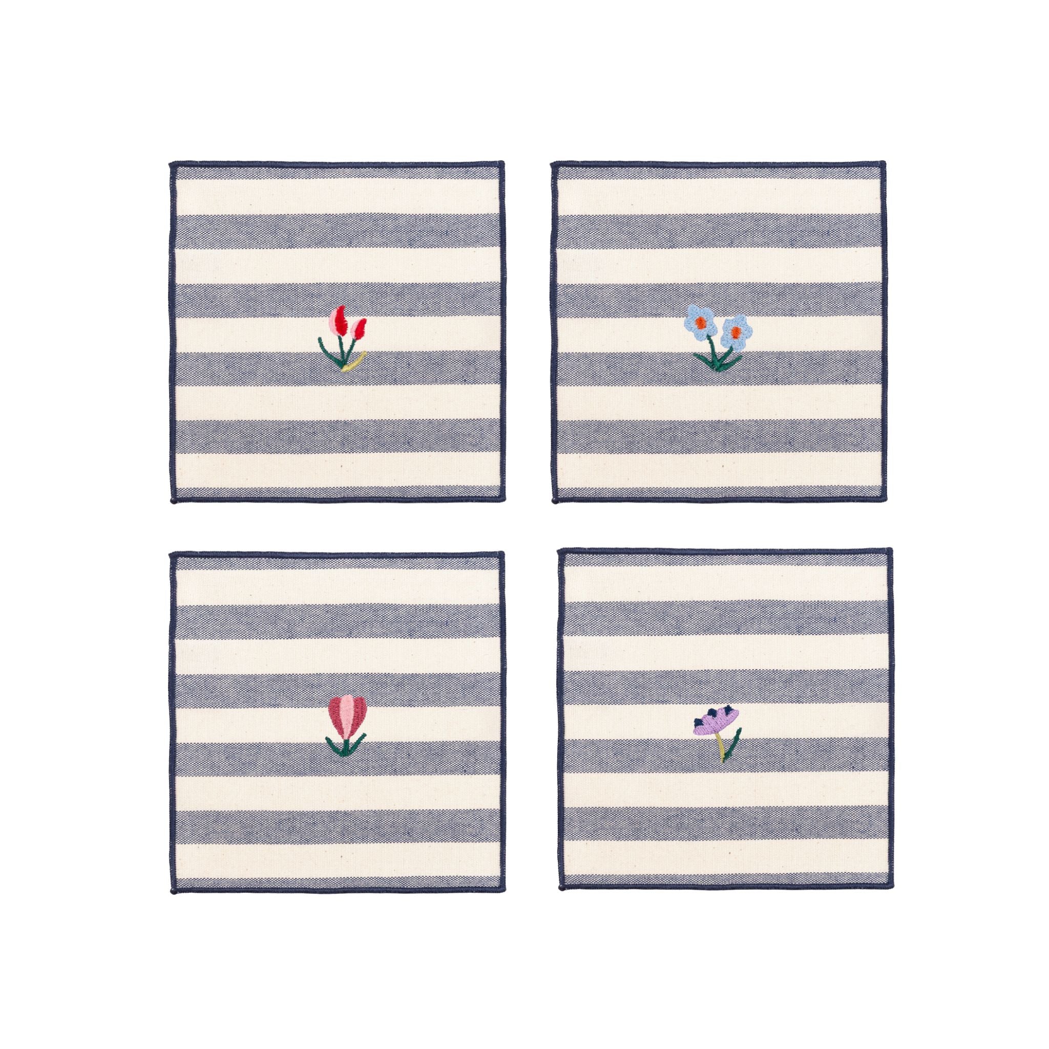 Barra napkin with flower embroidery - Torres Novas