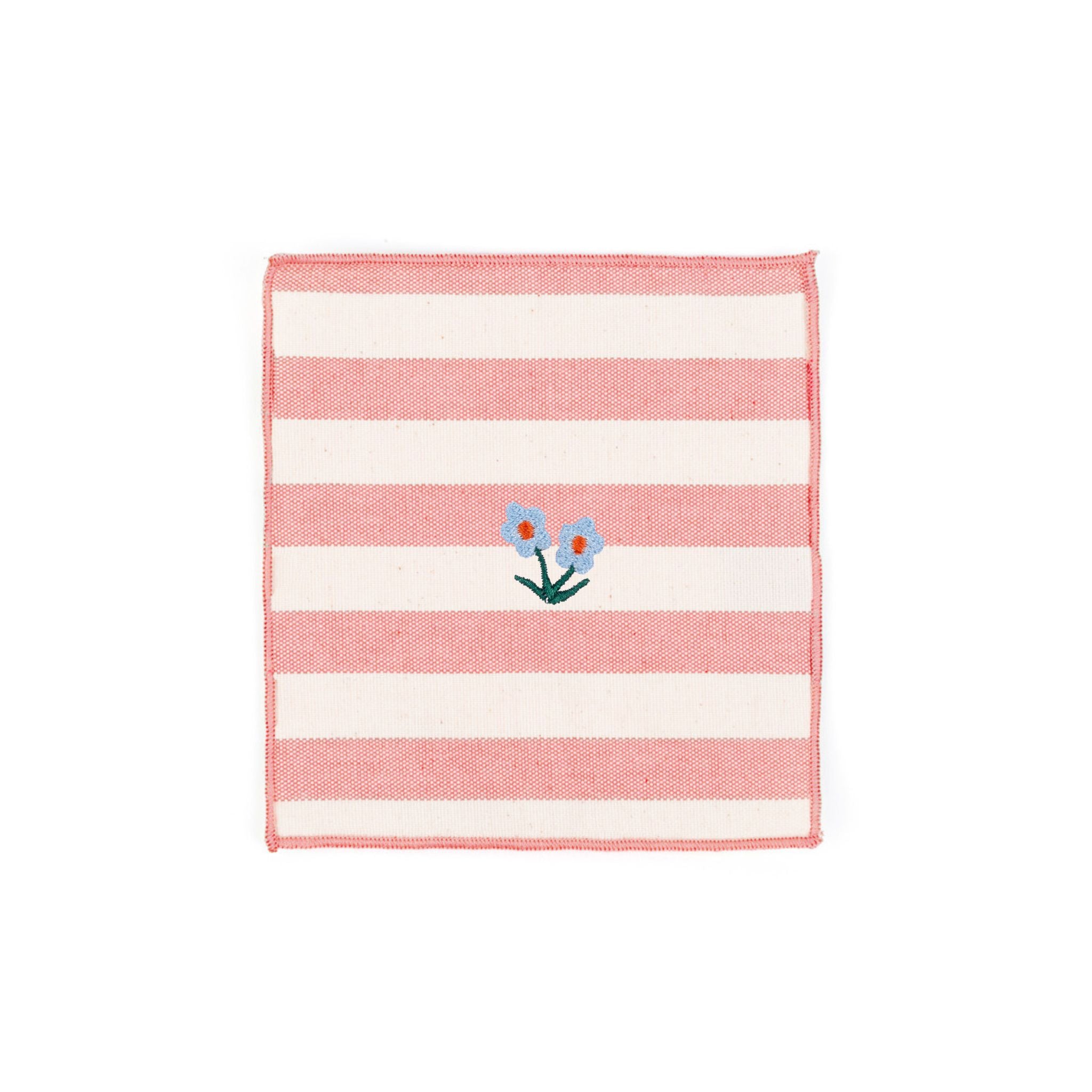 Barra napkin with flower embroidery