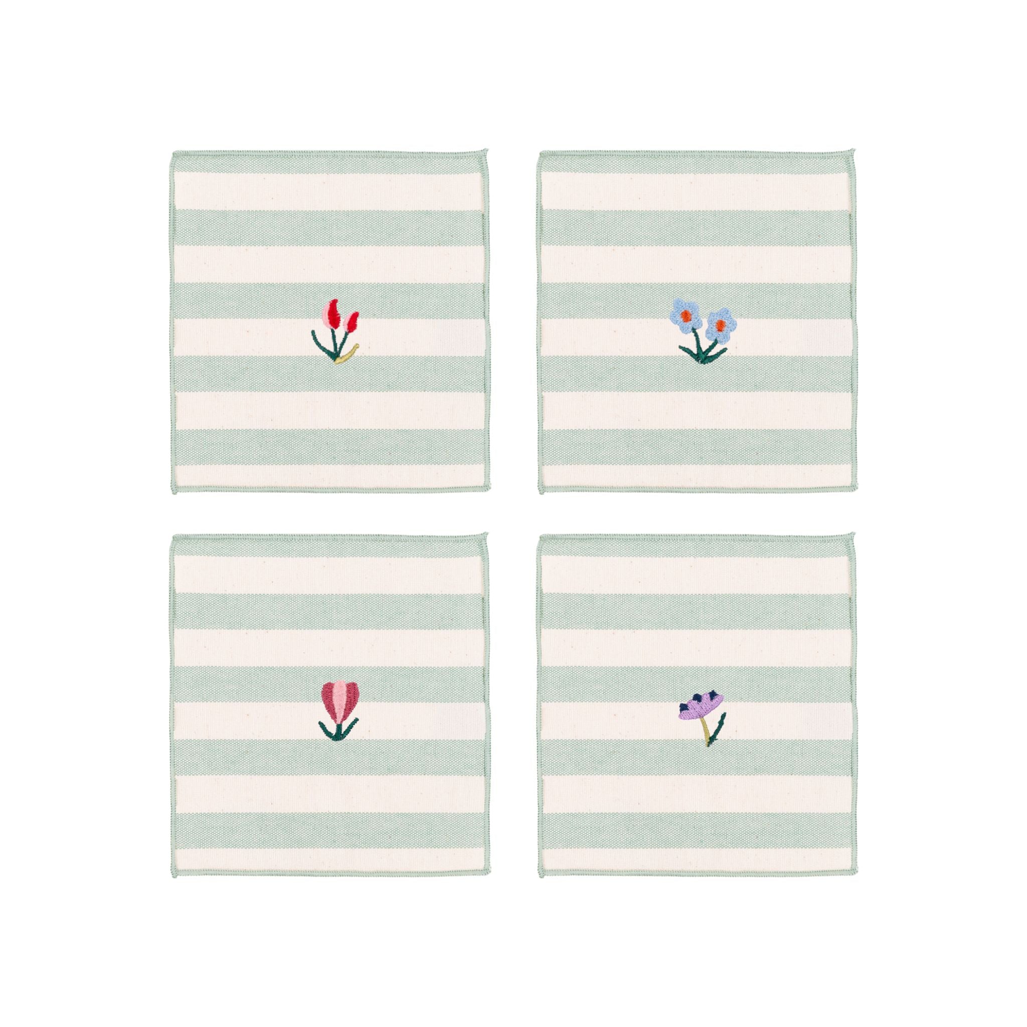 Barra napkin with flower embroidery - Torres Novas