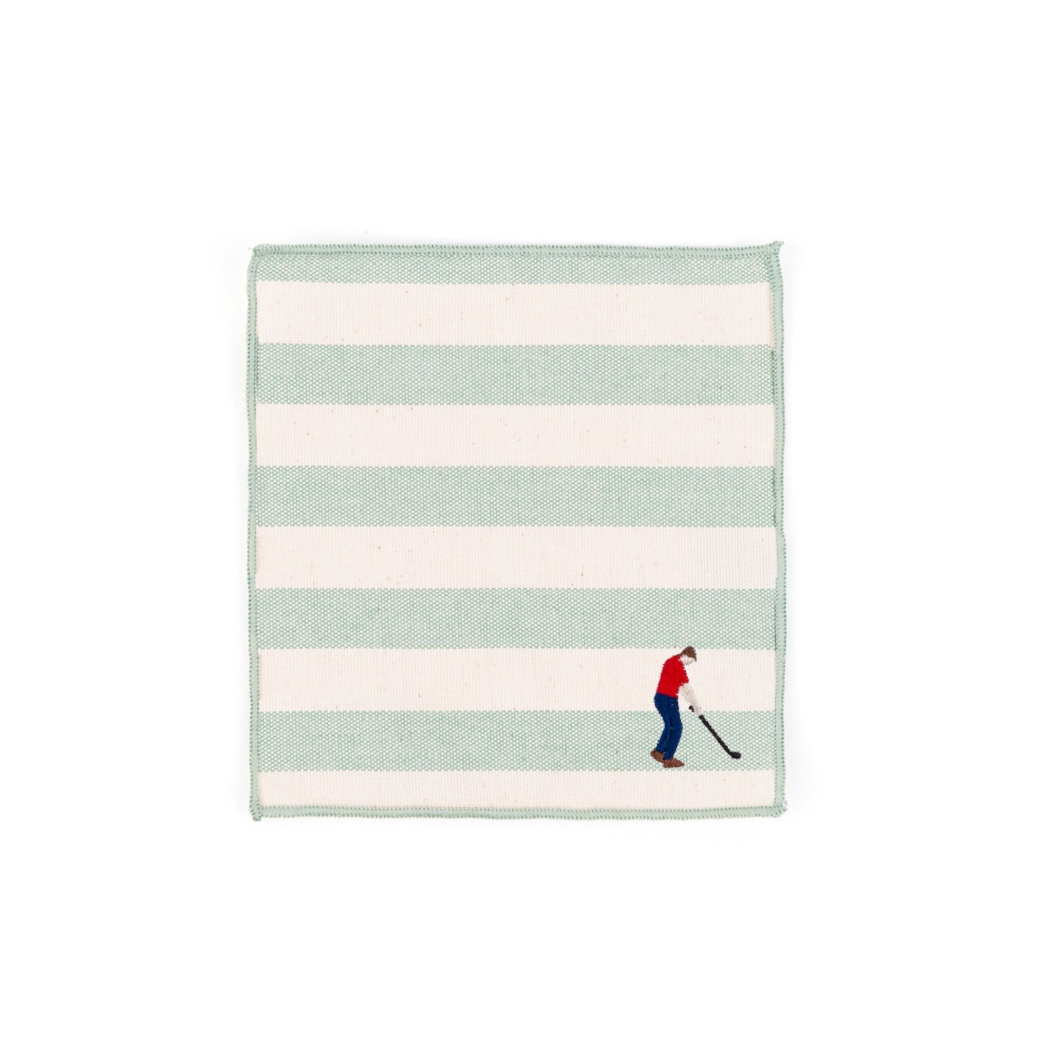 Barra napkin with retro sportsmen