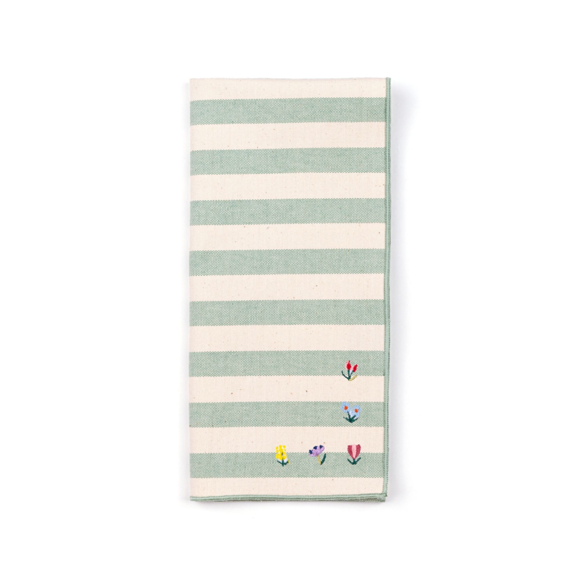 Servilletas Barra con bordados de flores