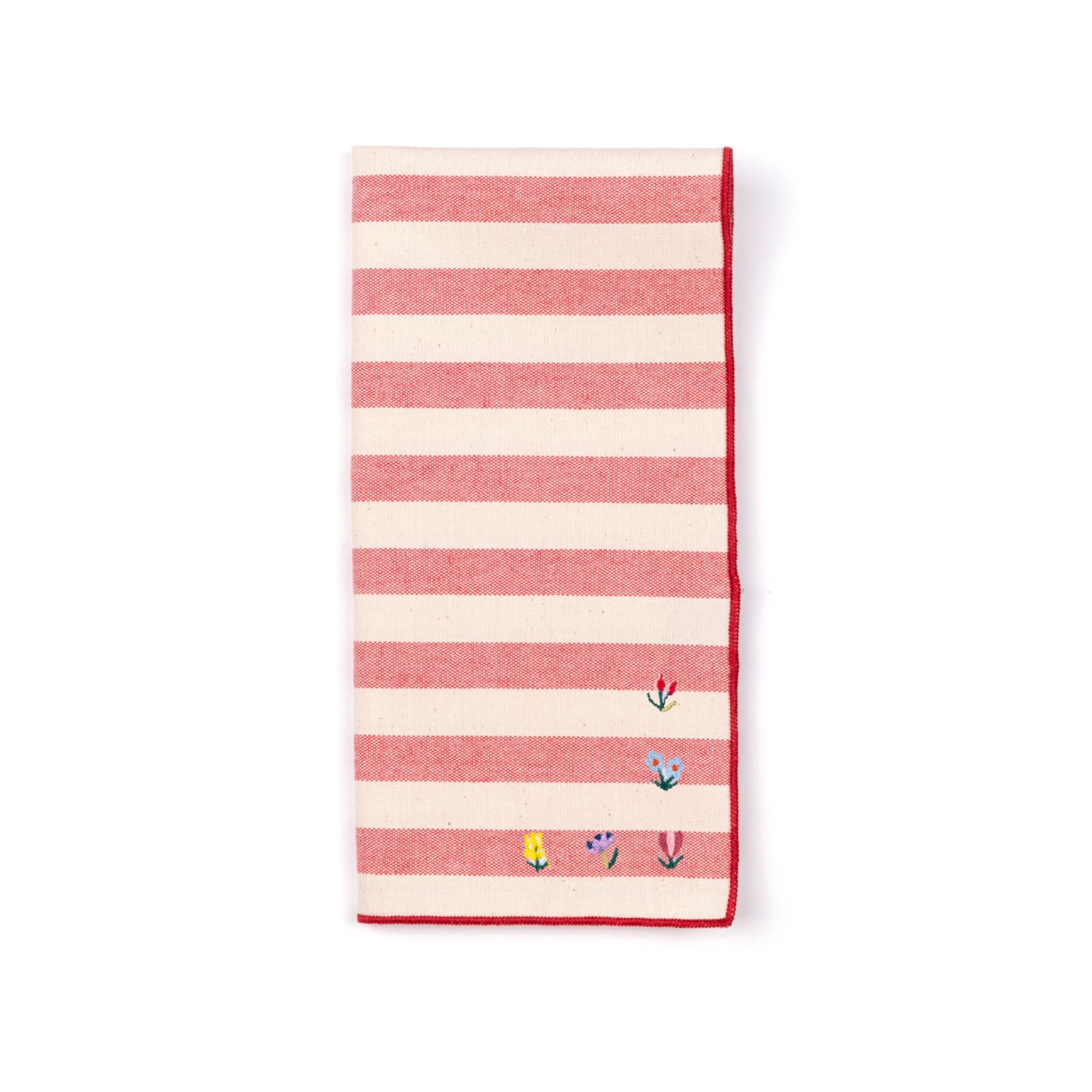 Servilletas Barra con bordados de flores